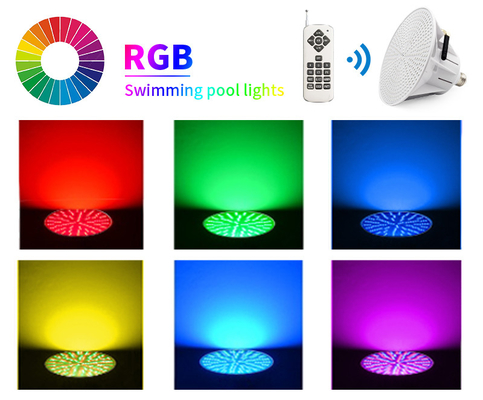 リモート・コントロールE26 120V 35W LEDのプールの球根RGB色の変更